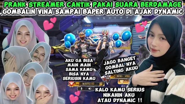 Prank streamer ff cantik pakai suara berdamage gombalin dia sampe baper streamer ini auto salting Prank streamer ff cantik pakai suara berdamage gombalin dia sampe baper streamer ini auto salting