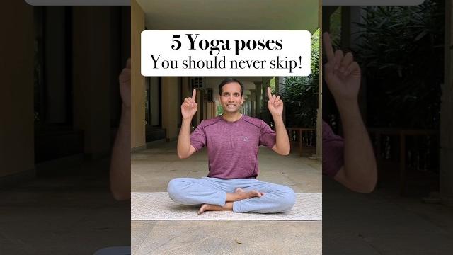 5 yoga poses everyone must practice! #homeworkout #health #asana #exercise #yoga #fitness #routines 5 yoga poses everyone must practice! #homeworkout #health #asana #exercise #yoga #fitness #routines