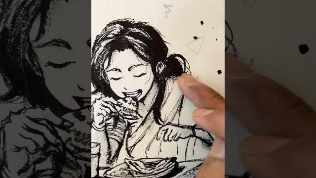This is why i hate this brush pen!! - #shorts #art This is why i hate this brush pen!! - #shorts #art