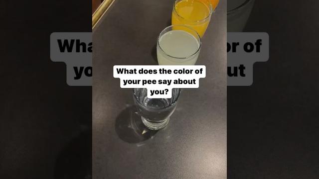 The color of pee can tell you a lot about your body. The color of pee can tell you a lot about your body.