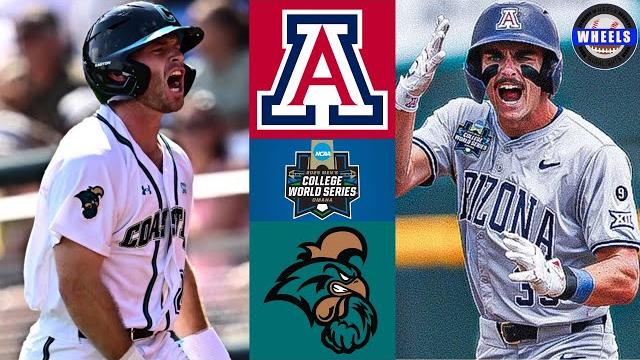 Arizona v #13 coastal carolina (great!) | college world series opening round | 2025 college baseball Arizona v #13 coastal carolina (great!) | college world series opening round | 2025 college baseball