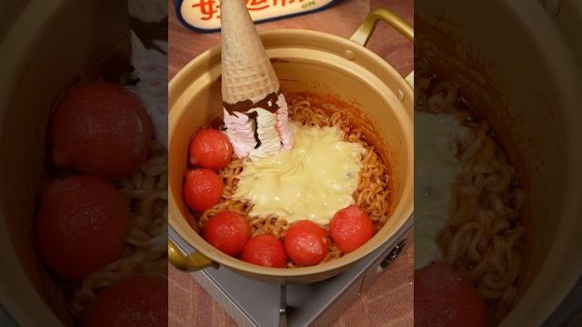 Would you eat this? #noodles #cooking #ramen #asmr Would you eat this? #noodles #cooking #ramen #asmr