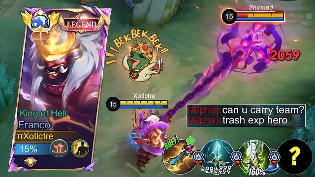 Franco exp lane one hook critical build is finally here( must try ) franco exp lane gameplay ~ mlbb Franco exp lane one hook critical build is finally here( must try ) franco exp lane gameplay ~ mlbb