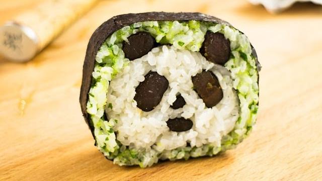 How to make panda sushi roll - amazing food art How to make panda sushi roll - amazing food art