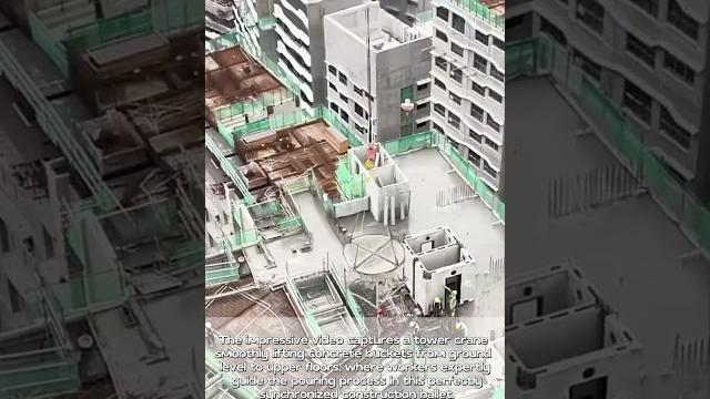 Concrete elevation: watch this tower crane's gravity-defying delivery transform construction! Concrete elevation: watch this tower crane's gravity-defying delivery transform construction!