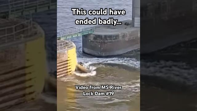 This man is lucky to be alive #fishing #boat #fail #safety #dam #river #collision #wreck #boaters This man is lucky to be alive #fishing #boat #fail #safety #dam #river #collision #wreck #boaters