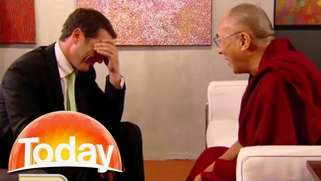 Karl tells the dalai lama a joke and it fails miserably Karl tells the dalai lama a joke and it fails miserably