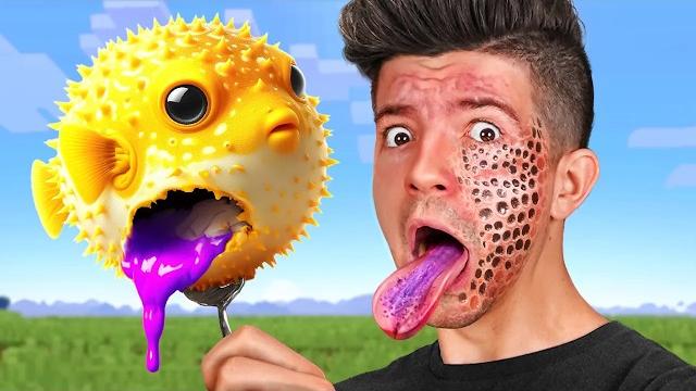 Trying to eat every minecraft item! Trying to eat every minecraft item!