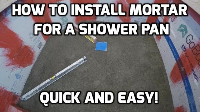 How to install mortar for a shower pan quick and easy How to install mortar for a shower pan quick and easy