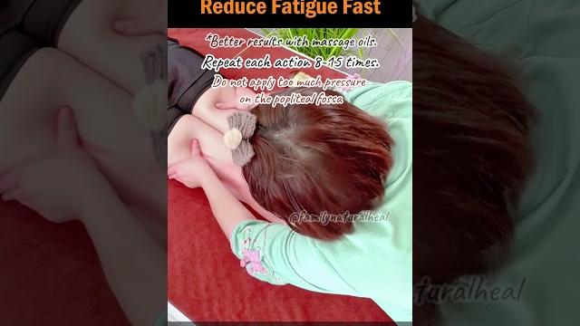 Easy leg massage to reduce fatigue fast Easy leg massage to reduce fatigue fast