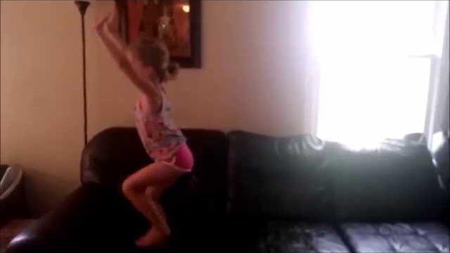 Ray tries her hand at a back handspring! Ray tries her hand at a back handspring!