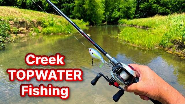 Topwater creek fishing compilation 2 hours Topwater creek fishing compilation 2 hours
