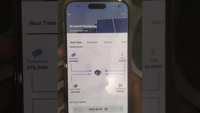 Solar monitoring software #shorts Solar monitoring software #shorts