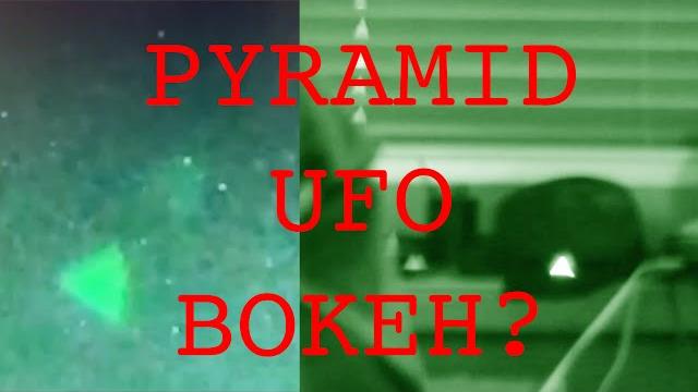 Is this pyramid ufo just bokeh? Is this pyramid ufo just bokeh?