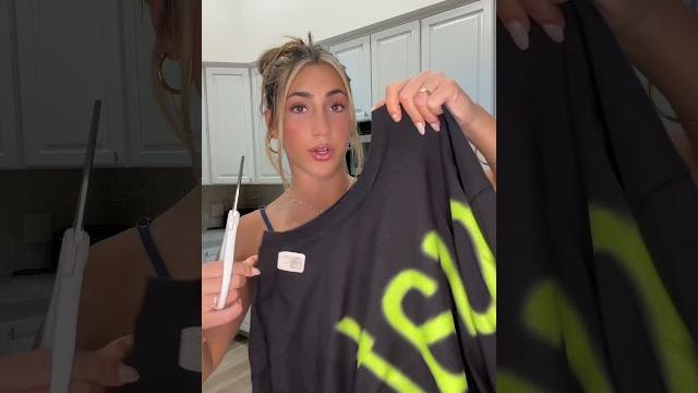 How i cut my t-shirts... #shorts How i cut my t-shirts... #shorts
