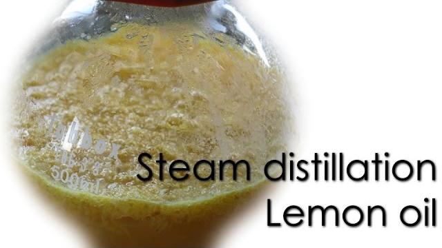 Steam distillation - lemon essential oil Steam distillation - lemon essential oil