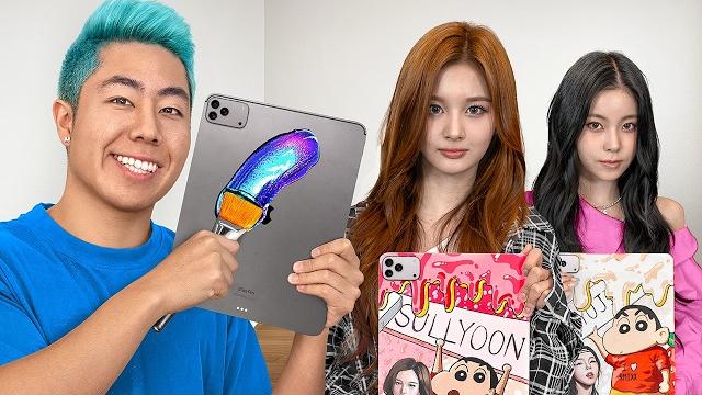 I surprised nmixx with a custom ipad mural! I surprised nmixx with a custom ipad mural!