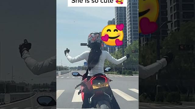 So cute! so sweet#shorts #motorcycle So cute! so sweet#shorts #motorcycle