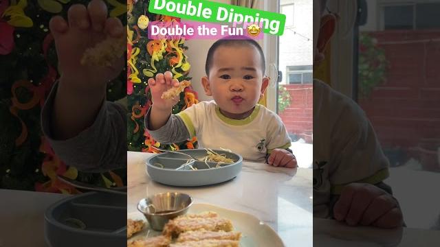 Ahbu cute baby mukbangdouble dipping, double fun! bebek enjoys tonkatsu sauce with pork cutlet Ahbu cute baby mukbangdouble dipping, double fun! bebek enjoys tonkatsu sauce with pork cutlet