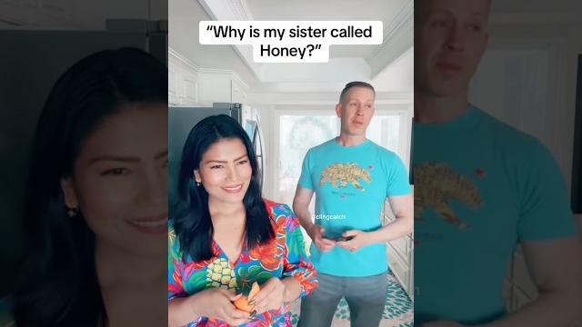 Names #honey #husbandwifecomedy #marriagehumor #momhumor #jokes #clingcatch #fyp sc:darcybrussell Names #honey #husbandwifecomedy #marriagehumor #momhumor #jokes #clingcatch #fyp sc:darcybrussell