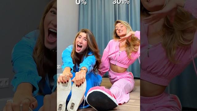 Omg who is more flexible?️ milana or diana? #shorts #short Omg who is more flexible?️ milana or diana? #shorts #short