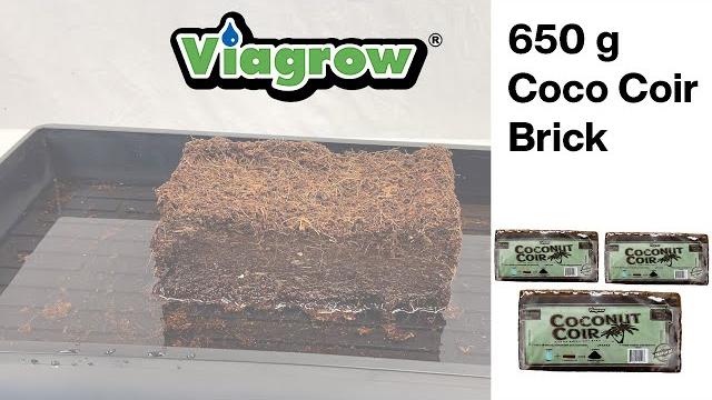 Viagrow 1.4 lbs / 650g coco coir brick expansion Viagrow 1.4 lbs / 650g coco coir brick expansion