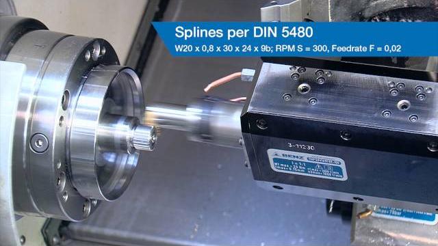 Lina live tool lathe broach video Lina live tool lathe broach video