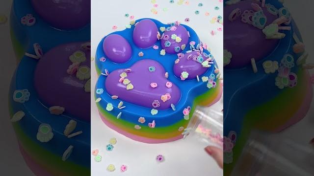Fufusquishy asmr 2100g rainbow multi layer cat paw Fufusquishy asmr 2100g rainbow multi layer cat paw