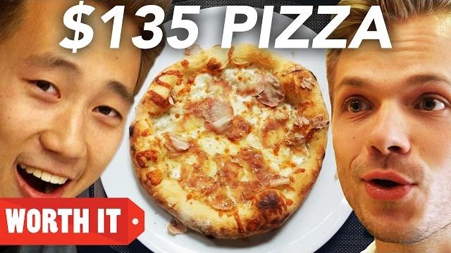 $5 pizza vs. $135 pizza $5 pizza vs. $135 pizza