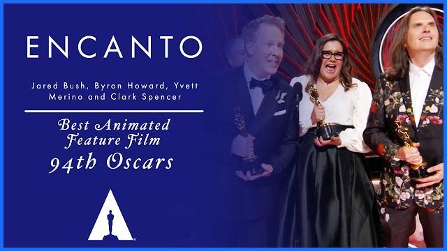'encanto' wins best animated feature film | 94th oscars 'encanto' wins best animated feature film | 94th oscars