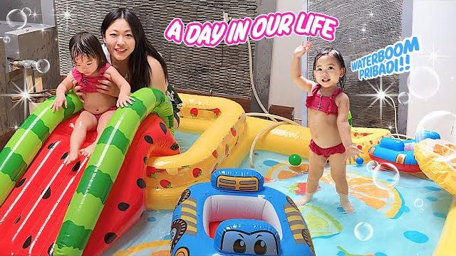 Yuka-chan bikin kolam renang pribadi di rumah! | a day in our life Yuka-chan bikin kolam renang pribadi di rumah! | a day in our life