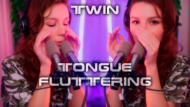 Asmr twin tongue fluttering no talking, for sleep Asmr twin tongue fluttering no talking, for sleep