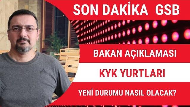 Kyk yurtlari yeni̇ durumu. gsb bakani açikladi. Kyk yurtlari yeni̇ durumu. gsb bakani açikladi.