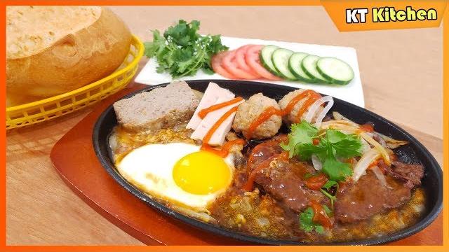 Bò né - cách làm bò né trứng ốp la đơn giản cực ngon - sizzling steak recipe - english cap Bò né - cách làm bò né trứng ốp la đơn giản cực ngon - sizzling steak recipe - english cap