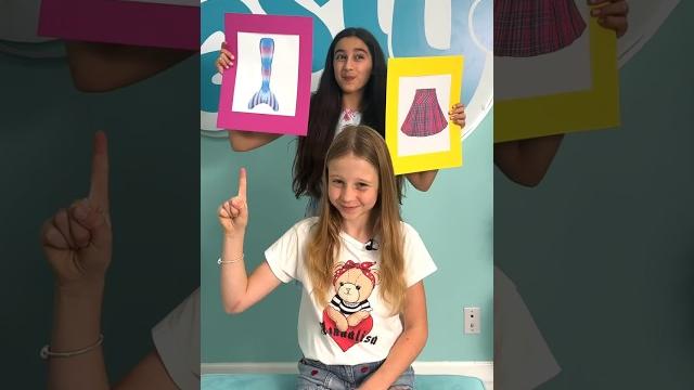 Nastya is preparing an outfit for school #blind challenge Nastya is preparing an outfit for school #blind challenge