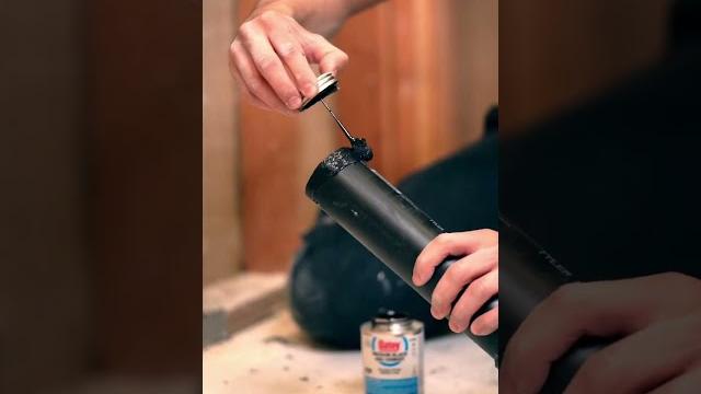 Gluing abs drains #shorts Gluing abs drains #shorts