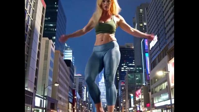 Sexy blonde giantess Sexy blonde giantess