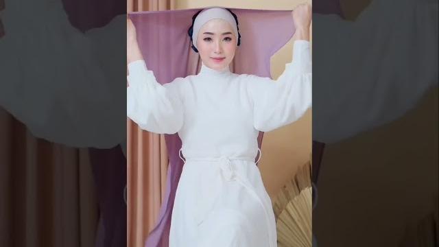 Tutorial hijab pashmina menutup dada (syari) malaysia Tutorial hijab pashmina menutup dada (syari) malaysia