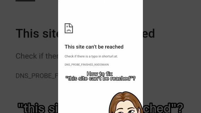 Fix this site can't be reached #short Fix this site can't be reached #short