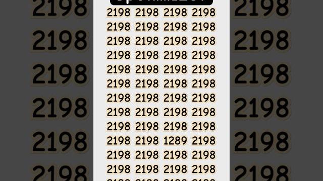 Logically pin point the odd 1289 in 5 second #shorts #brainteaser #youtubeshorts #shorts Logically pin point the odd 1289 in 5 second #shorts #brainteaser #youtubeshorts #shorts