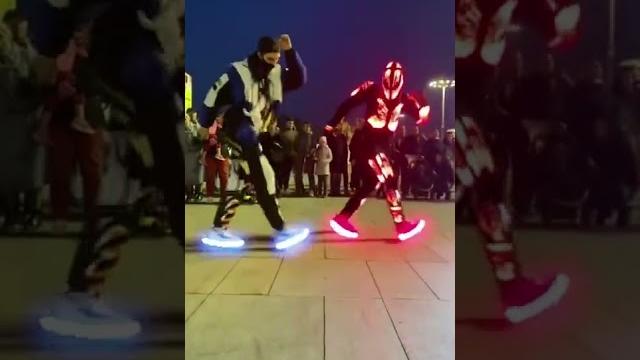 Lighting danceand robotlight dance vedio #shorts Lighting danceand robotlight dance vedio #shorts