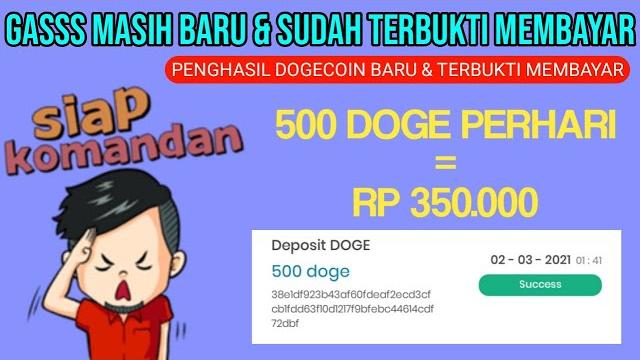 Gass 500 doge tiap hari : link masih baru dijamin legit tanpa khawatir scam !! penghasil dogecoin Gass 500 doge tiap hari : link masih baru dijamin legit tanpa khawatir scam !! penghasil dogecoin