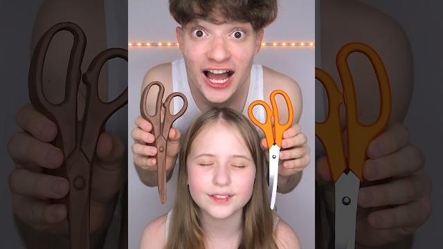 Chocolate vs real asmr with my little sister! Chocolate vs real asmr with my little sister!