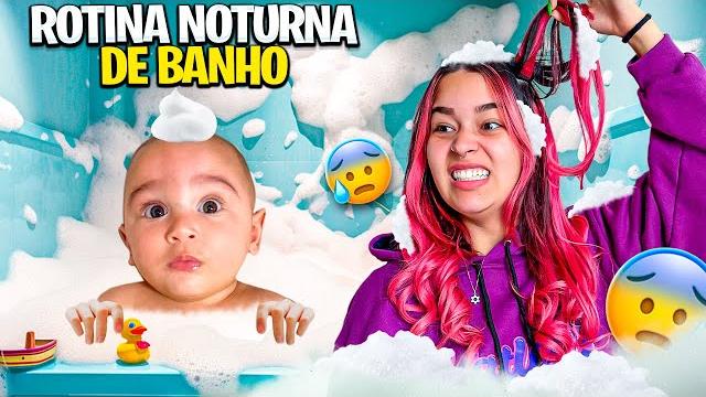 Rotina noturna de banho do davi *deu ruim Rotina noturna de banho do davi *deu ruim