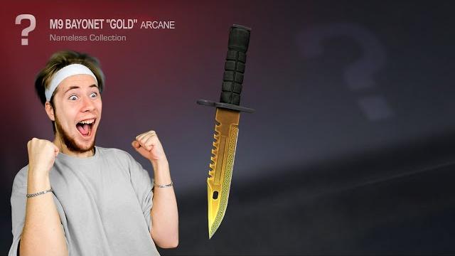 Новый нож m9 bayonet "gold" из nameless коллекции в standoff 2 Новый нож m9 bayonet "gold" из nameless коллекции в standoff 2