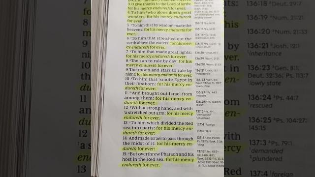 Psalm 136 | holy bible | kjv Psalm 136 | holy bible | kjv