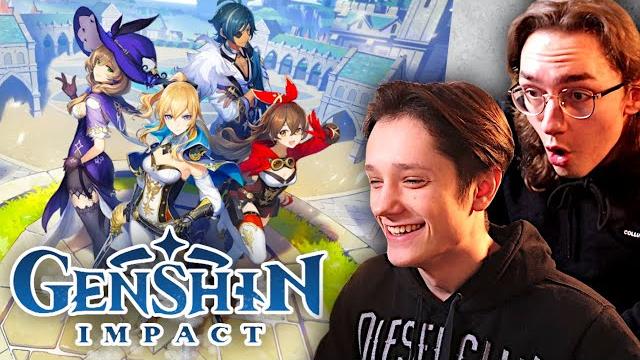 Первый раз играем в genshin impact Первый раз играем в genshin impact
