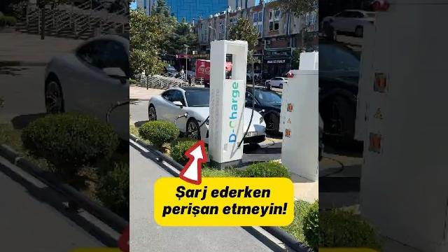 Elektrikli otomobil şarj ederken dikkat! Elektrikli otomobil şarj ederken dikkat!