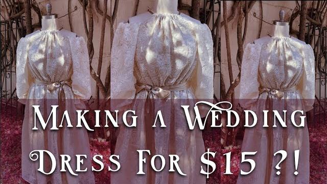 Creating a wedding dress for $15 ?! #shorts Creating a wedding dress for $15 ?! #shorts