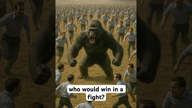 1 gorilla vs 100 men 1 gorilla vs 100 men